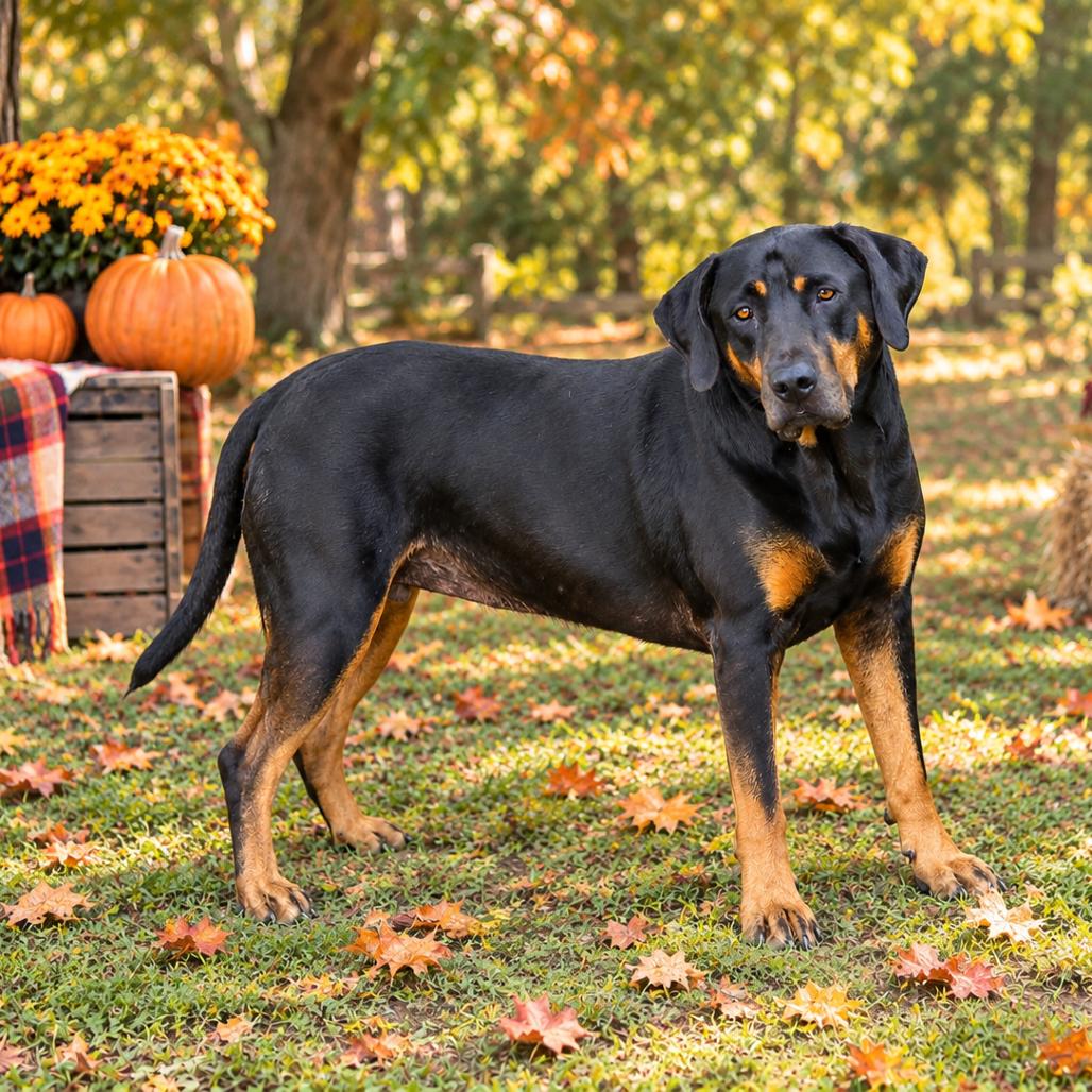 Allison, Adoptable, Adult Female Black and Tan Coonhound & Mixed Breed.