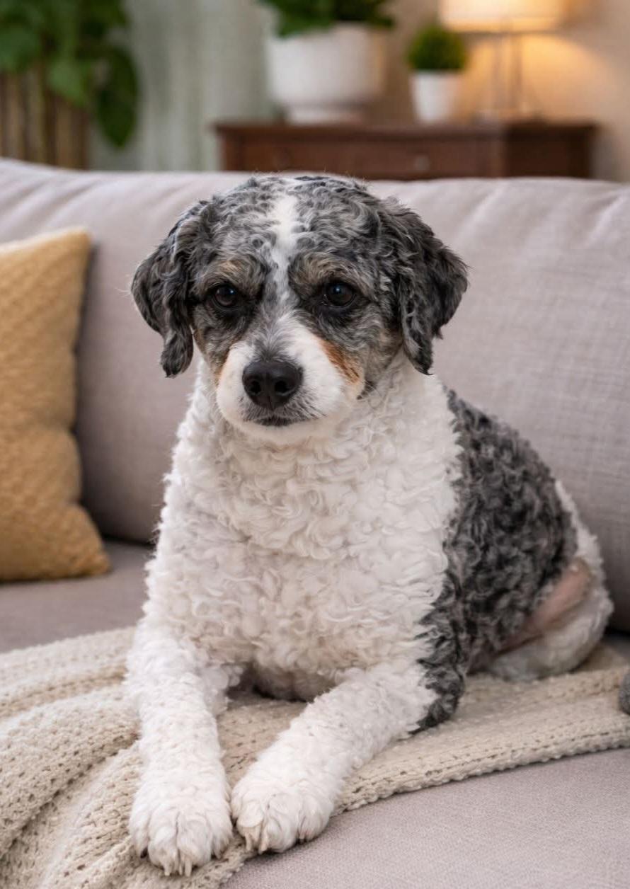 Desi, ADOPTABLE, Adult Male Miniature Poodle.