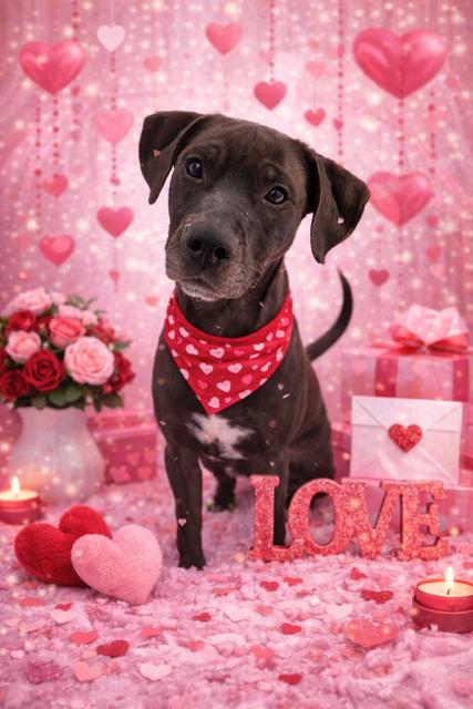 Russell, Adoptable, Adult Male Black Labrador Retriever & American Bully.