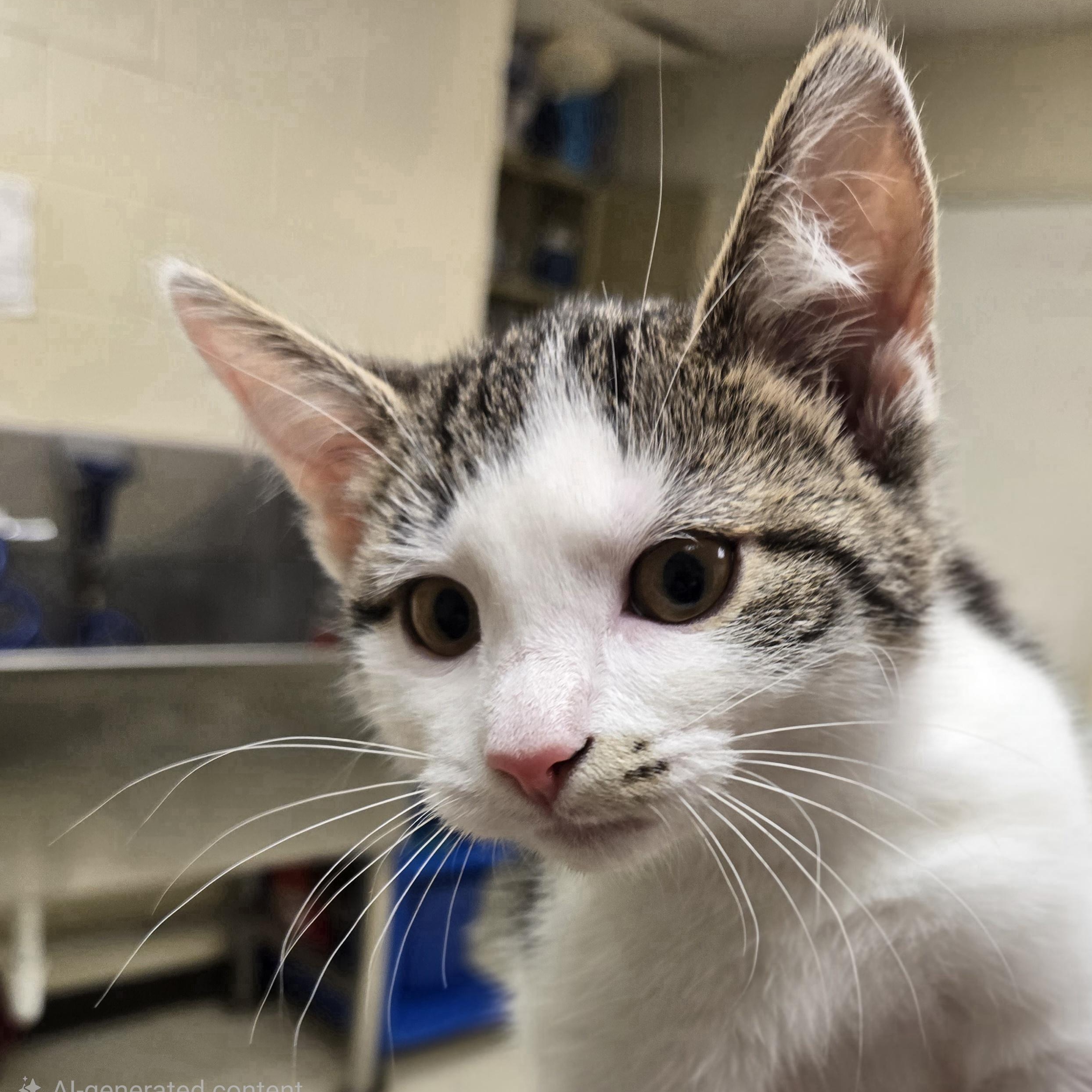 Peach , ADOPTABLE, Young Female Domestic Short Hair.