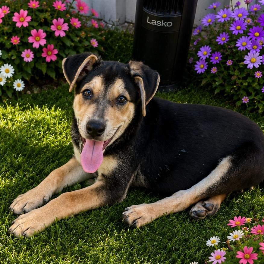 Moon, Adoptable, Puppy Male Coonhound & Mixed Breed.