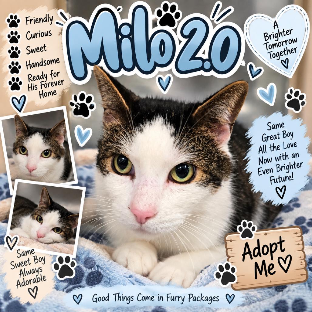 Enlarge Milo 2.0, a Adoptable American Shorthair in Waldorf, MD image 2/3