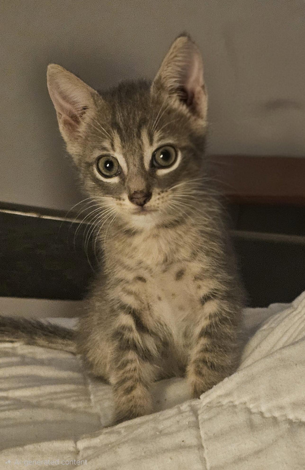Parton 7.28.26, Adoptable, Kitten Male Domestic Short Hair.