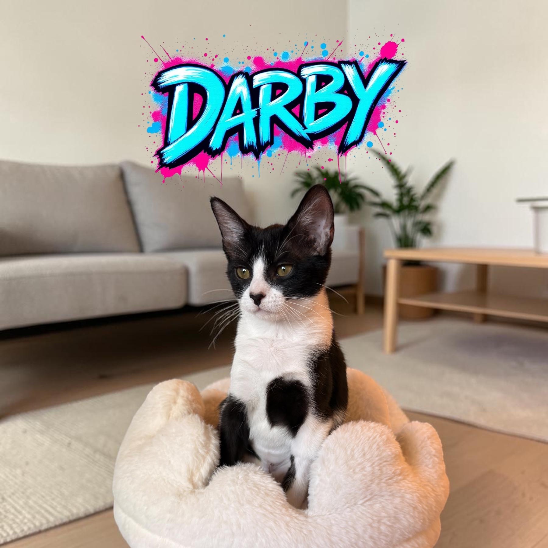 Darby, ADOPTABLE, Kitten Female Domestic Short Hair.