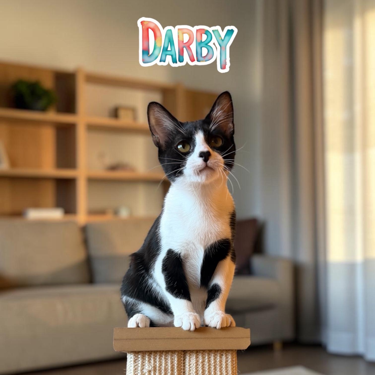 Enlarge Darby, a Adoptable Domestic Short Hair in Boca Raton, FL image 1/6