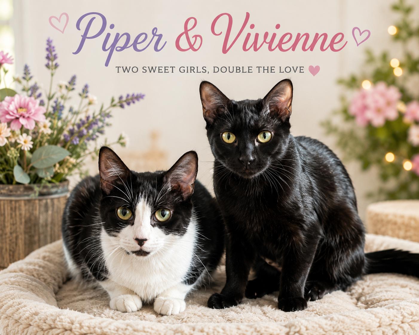 Enlarge Piper & Vivienne-Searching for their Happily Ever-After, a Adoptable Domestic Short Hair in Laurel, MD image 6/6