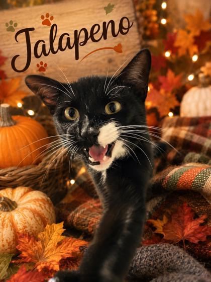 Jalapeno, Adoptable, Young Male Domestic Short Hair.