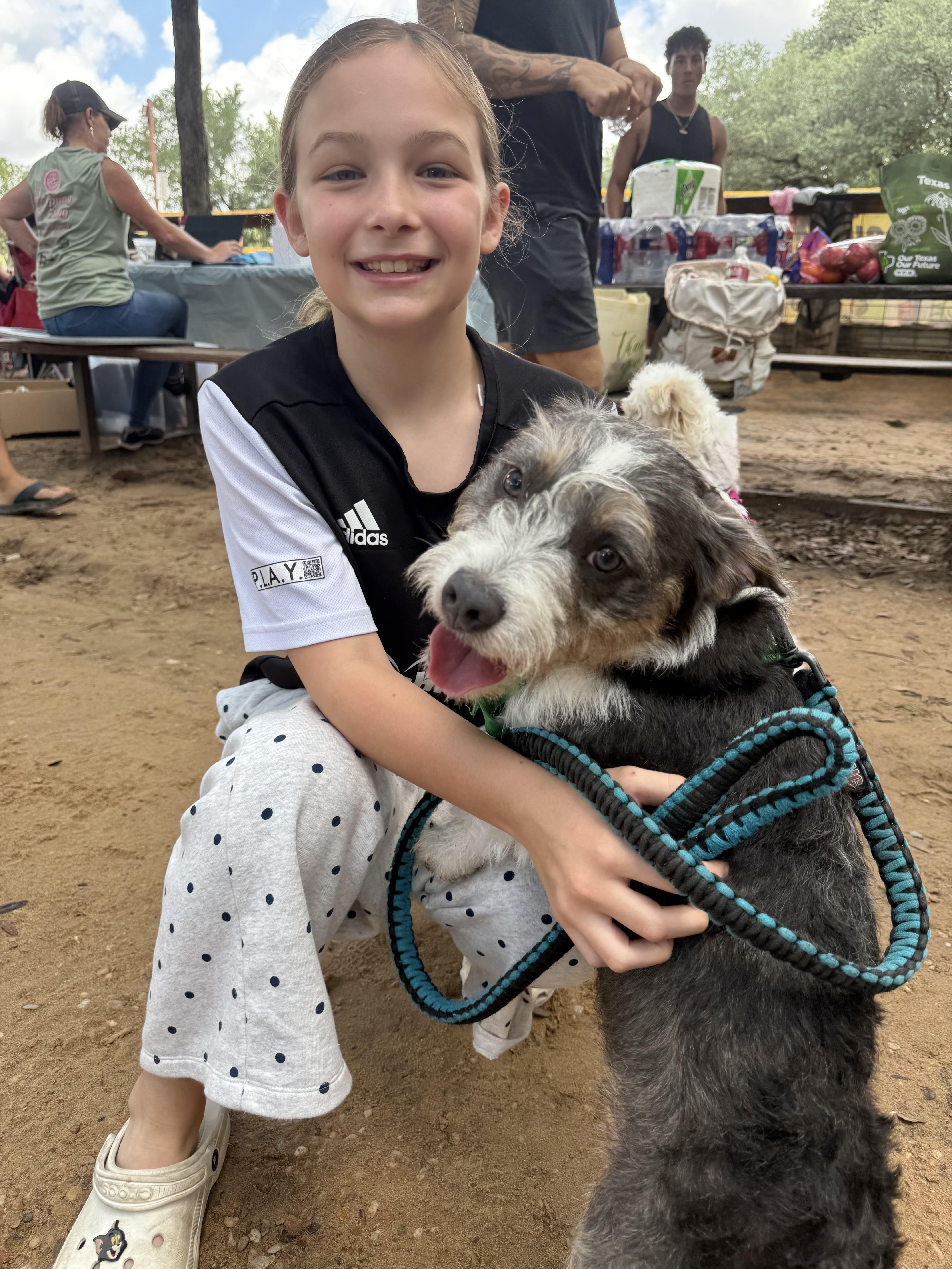 Wowza loves kids, adopted, Young Male Mixed Breed.