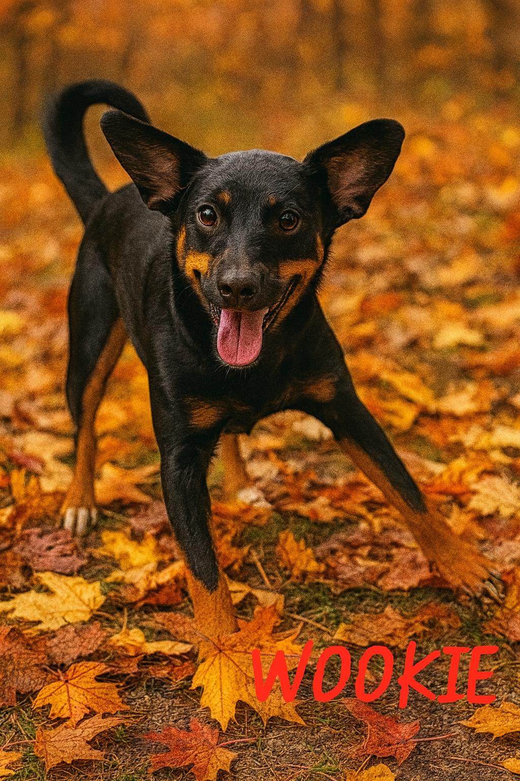 Wookie, Adoptable, Puppy Female Aussiedoodle & Corgi.