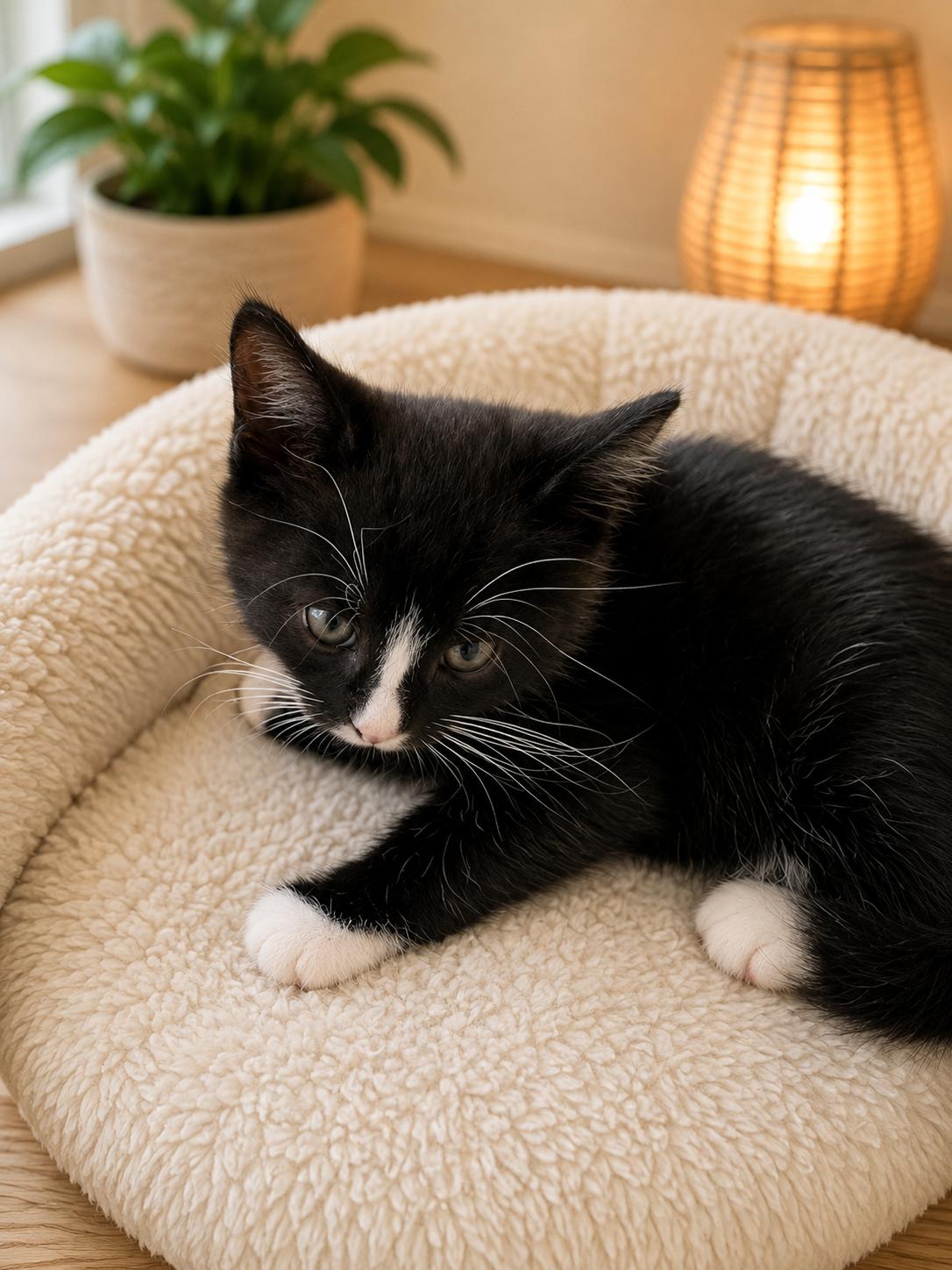 Cornelius, ADOPTABLE, Kitten Male Tuxedo.