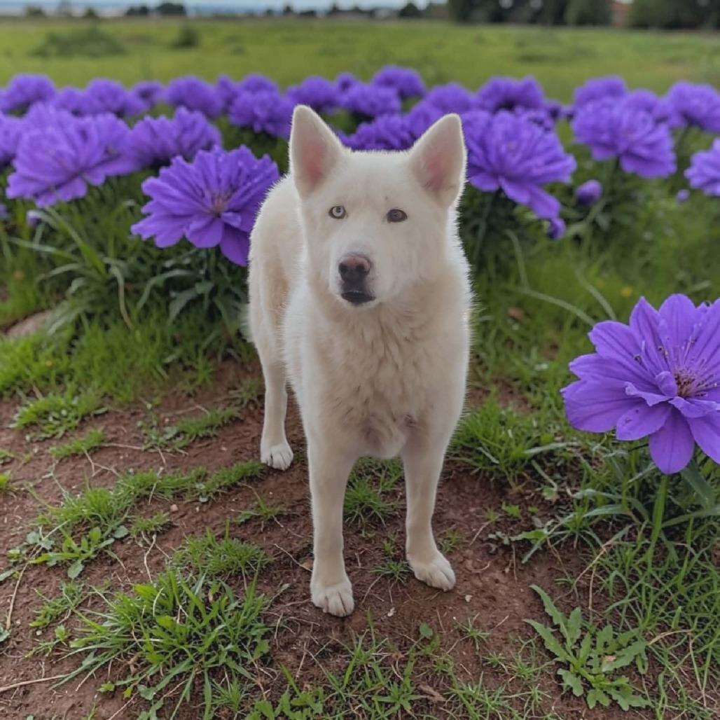 FATIMA, Adoptable, Adult Female Siberian Husky & Spitz.