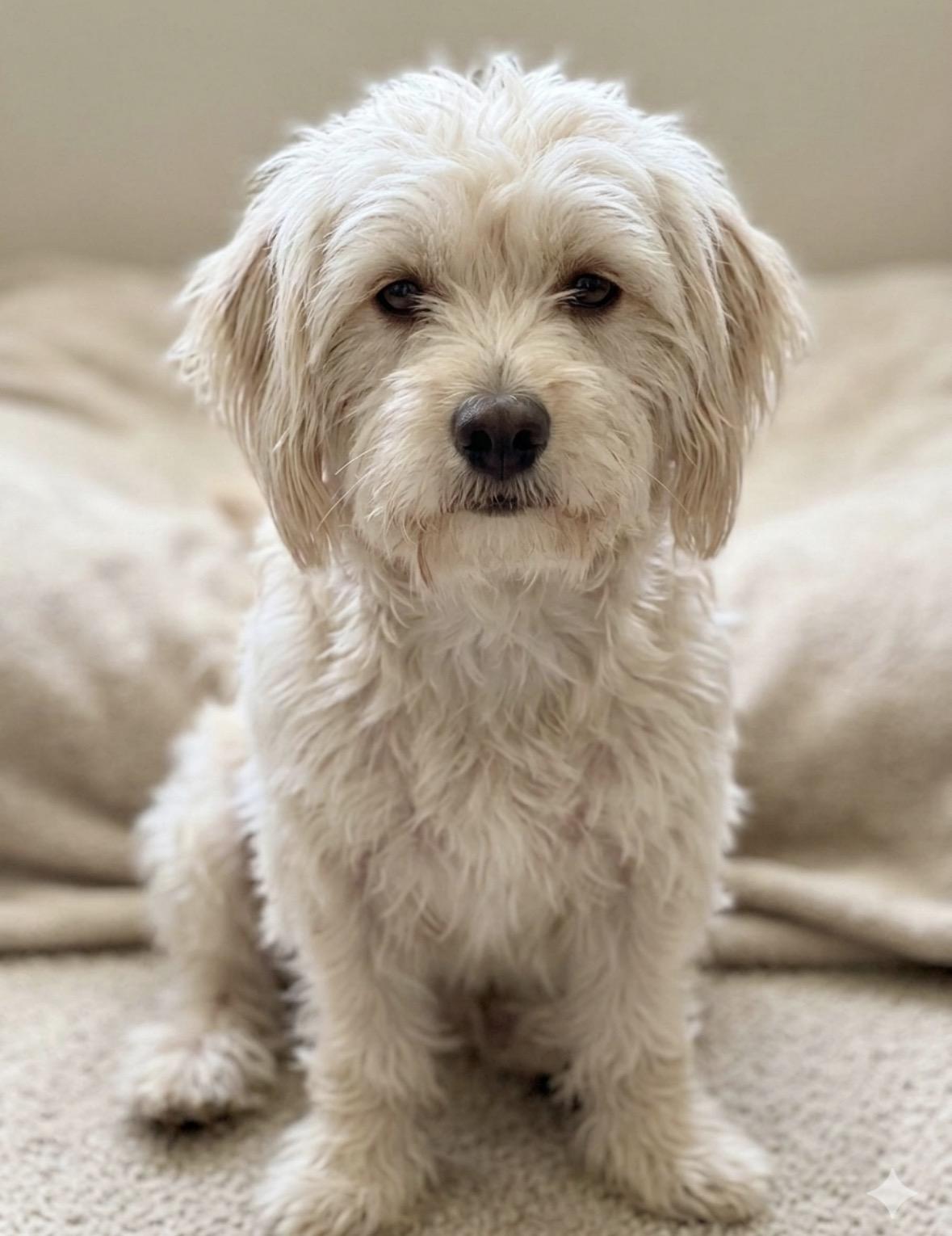 Falkor, adopted, Young Male Poodle.