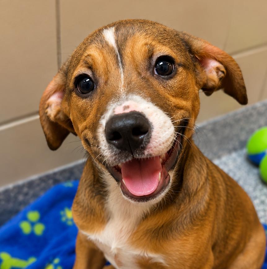 Penelope (AO36813), adopted, Puppy Female Labrador Retriever.