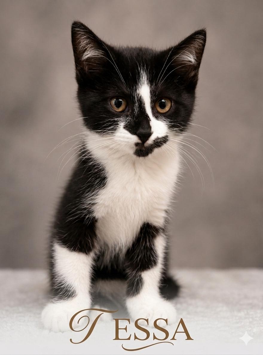 Tessa, ADOPTABLE, Kitten Female Domestic Short Hair.