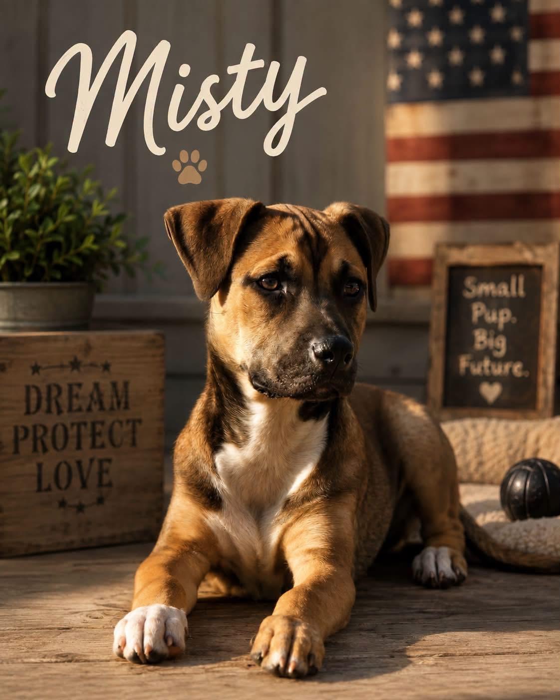 Misty, Adoptable, Puppy Female Terrier & Labrador Retriever.