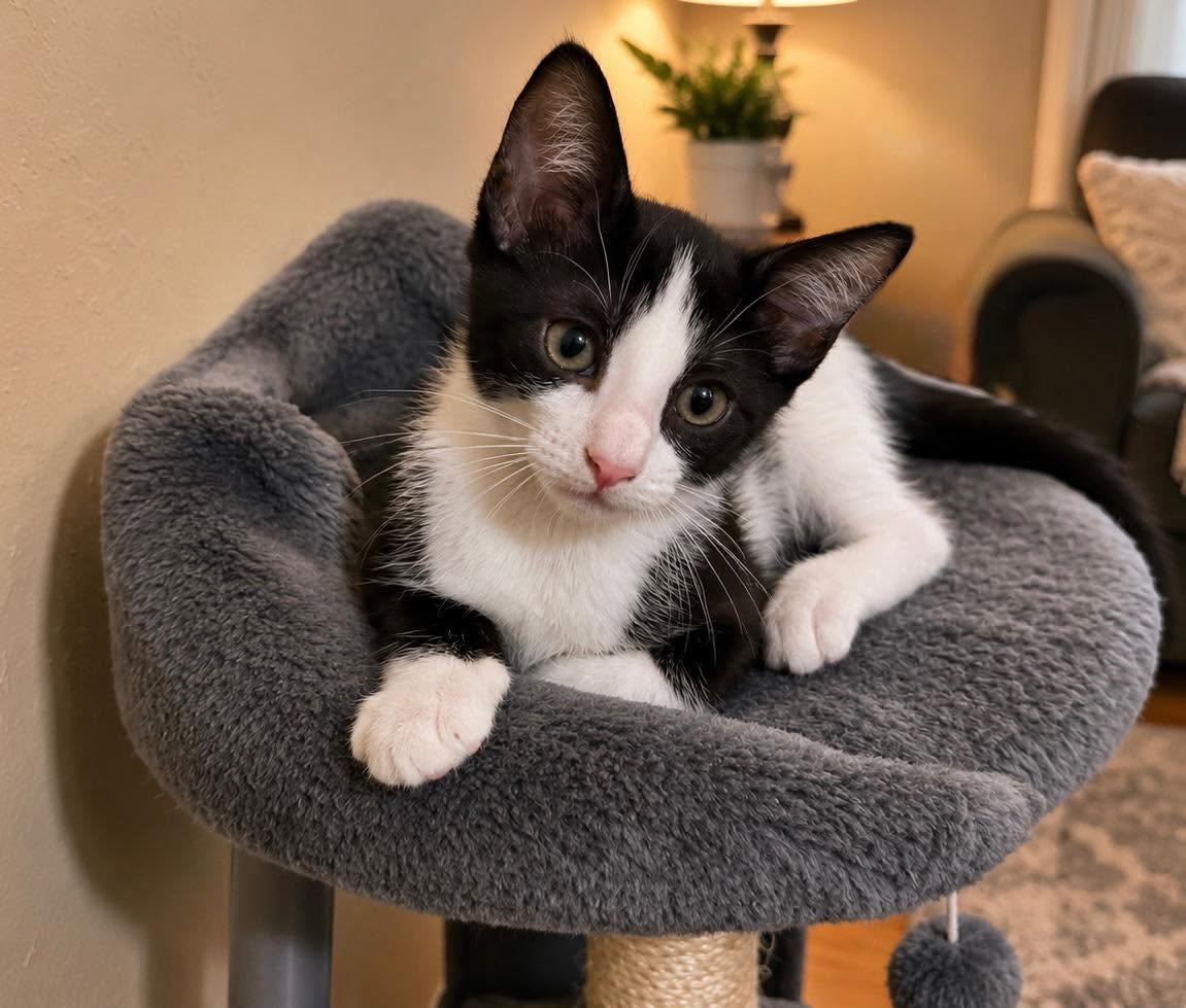 Duck, Adoptable, Young Male Domestic Short Hair.