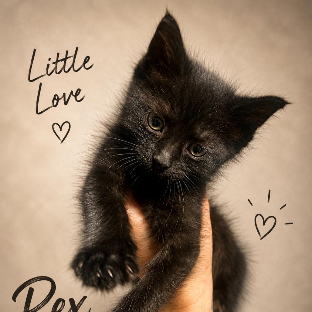 Rex **Off-Site Foster Home**, Adoptable, Young Male Domestic Short Hair.