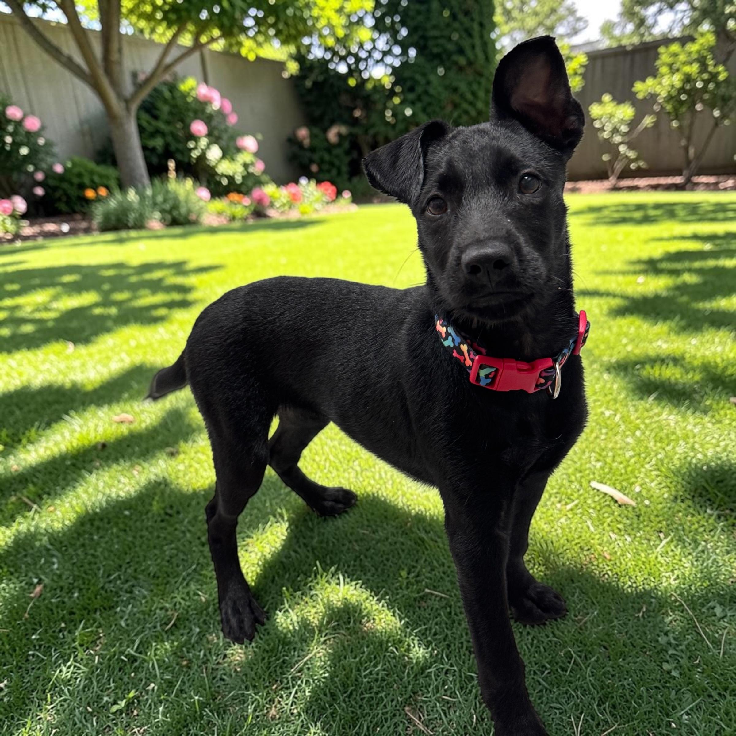 Shadow, Adopted, Young Female Terrier.