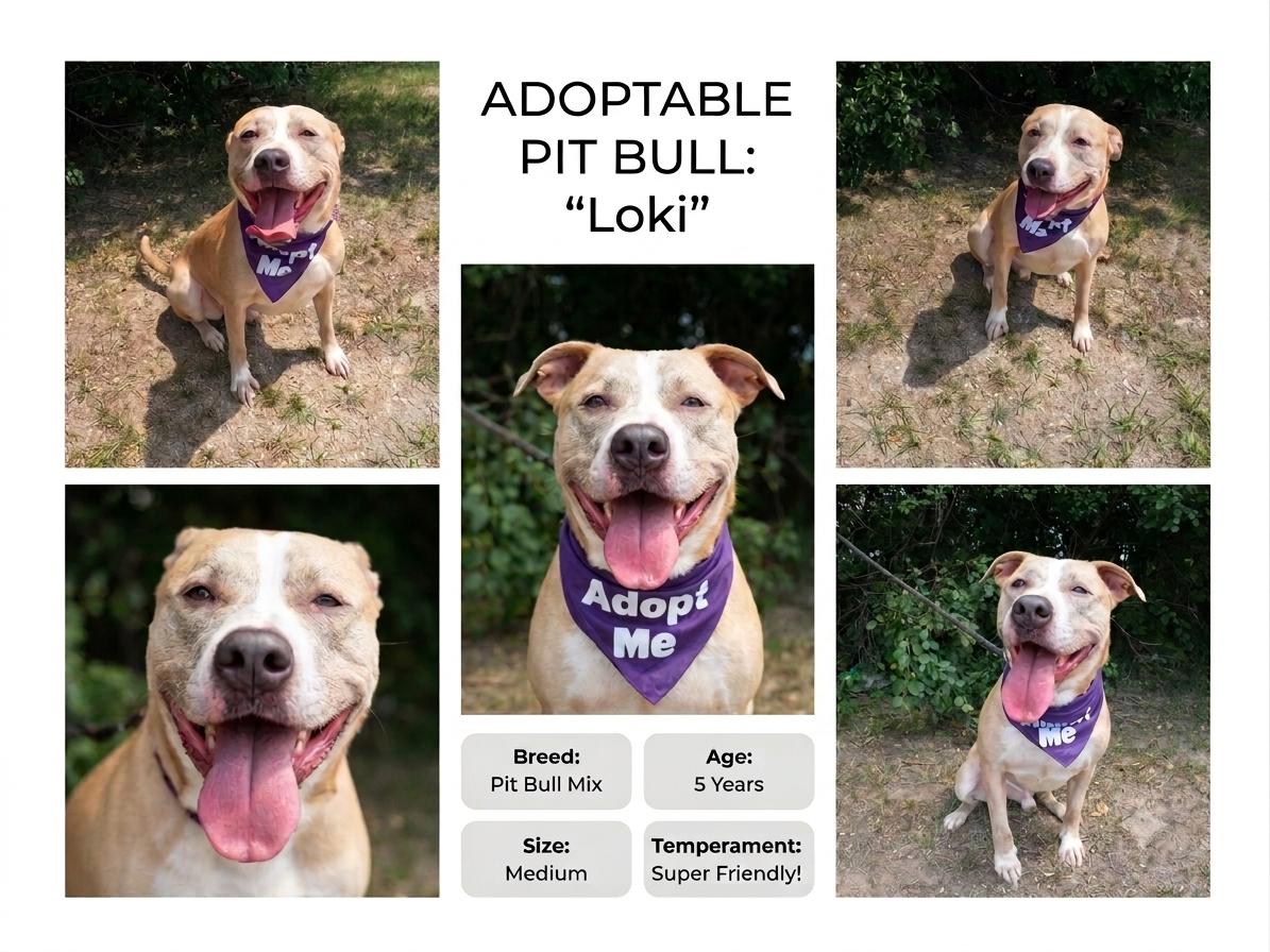 Loki, a Adoptable mixed breed in Detroit, MI image 2/6