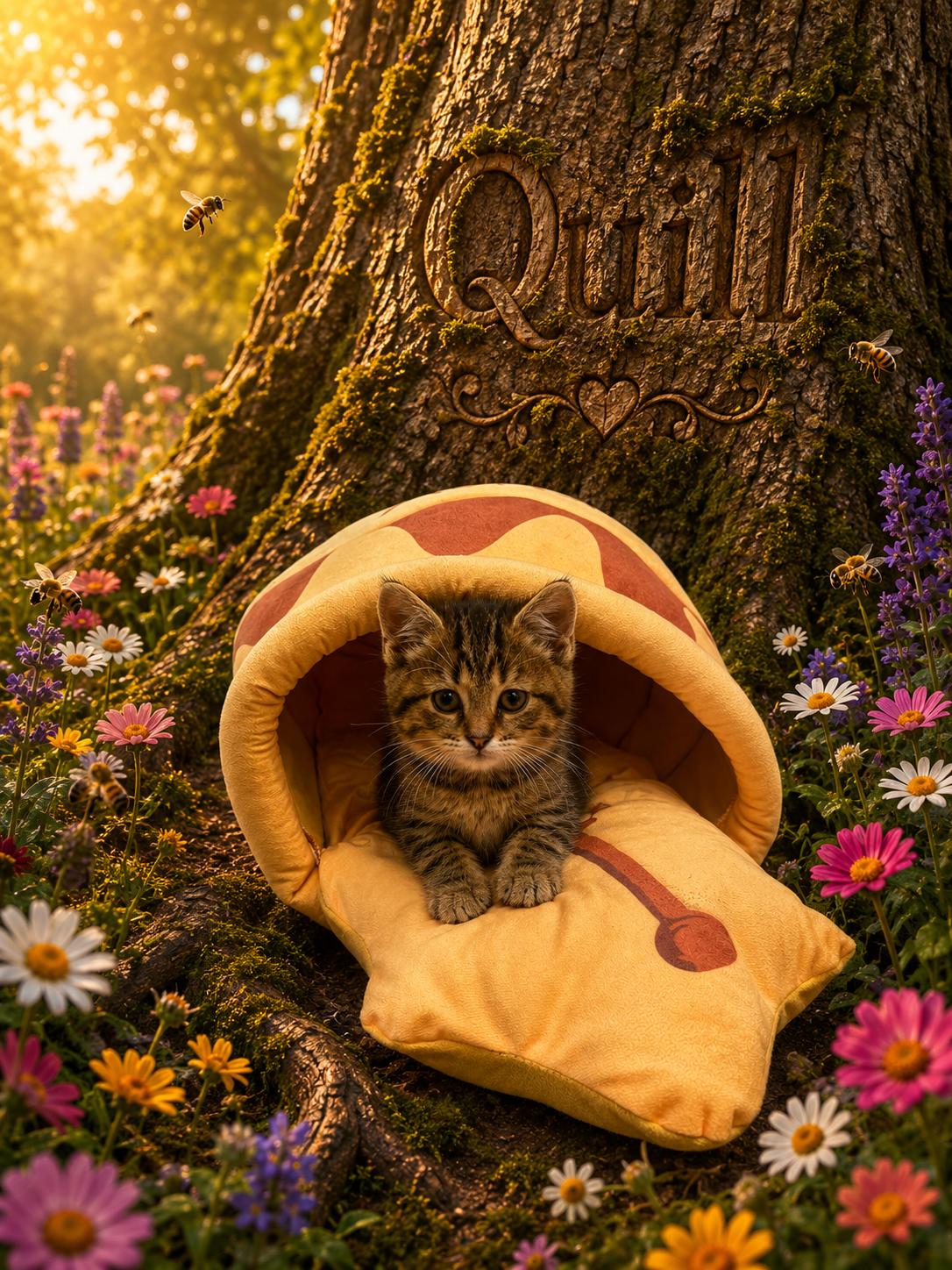 Quill, ADOPTABLE, Young Male Domestic Short Hair.
