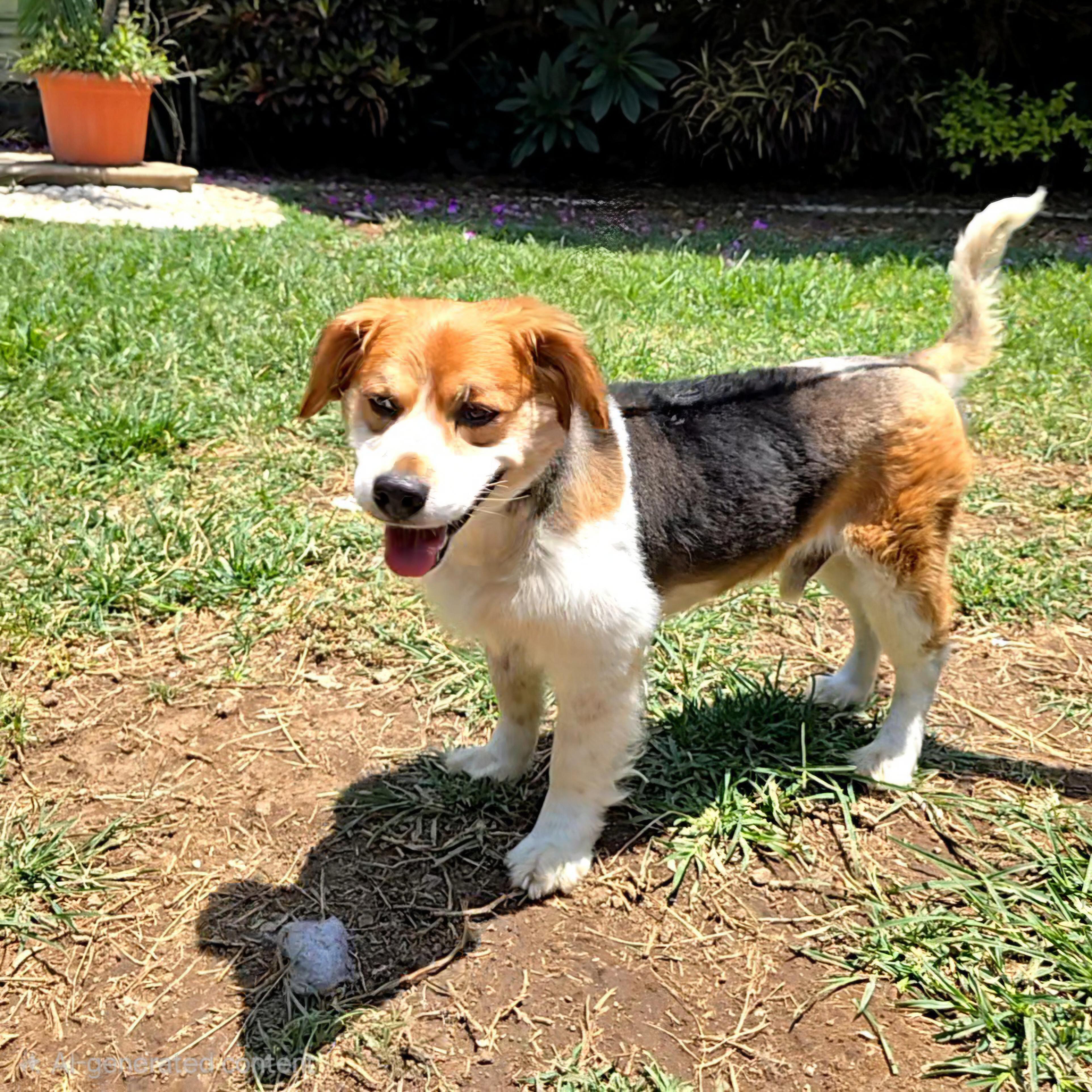 Teddy, adoptable, Adult Male Beagle & Corgi.
