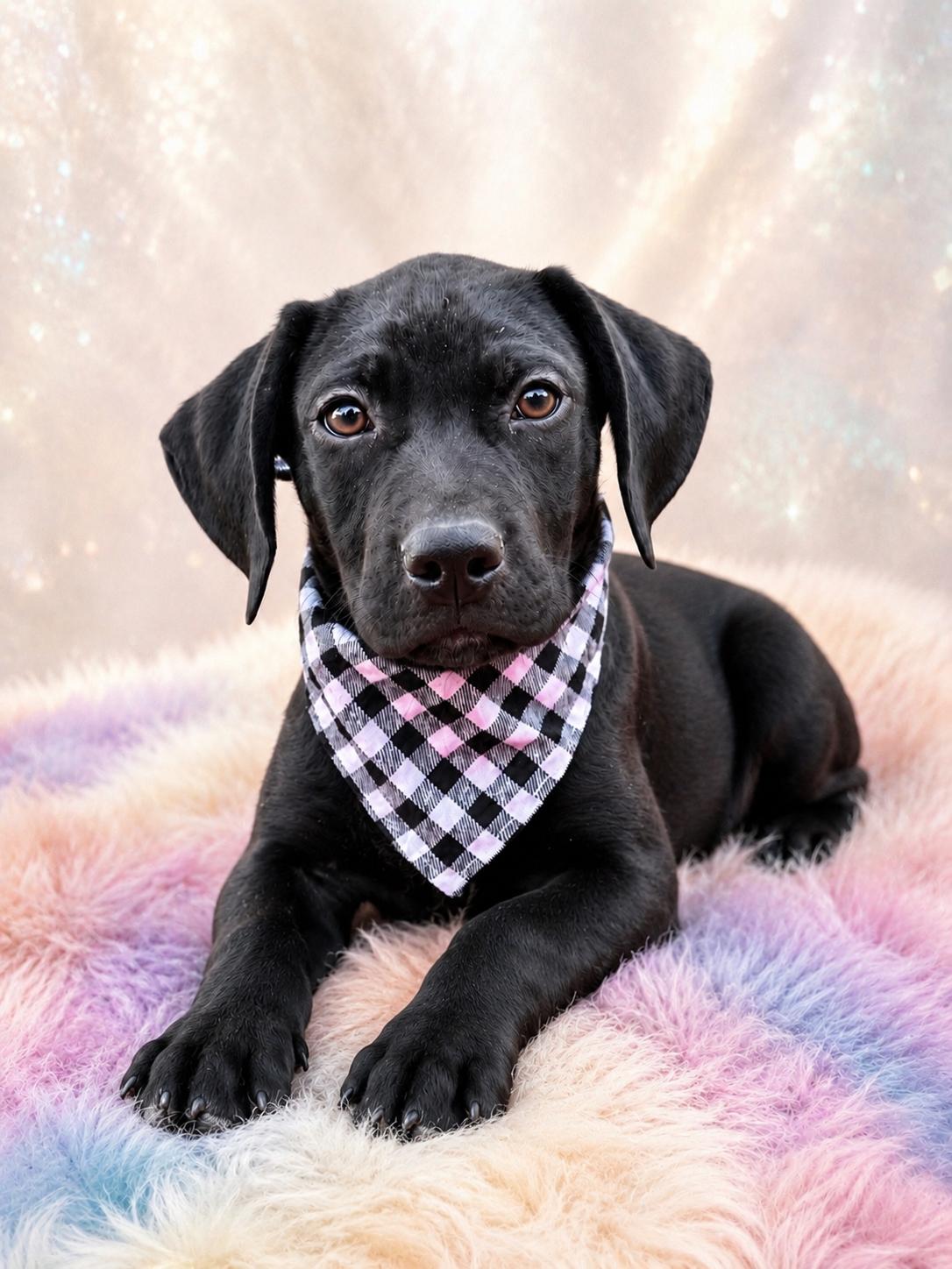 TUCKER, ADOPTABLE, Puppy Male Labrador Retriever & Bulldog.