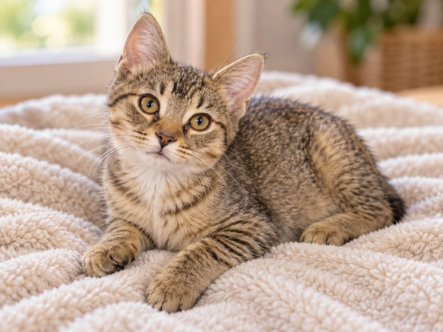 Fig, Adopted, Kitten Female Domestic Short Hair & Tabby.