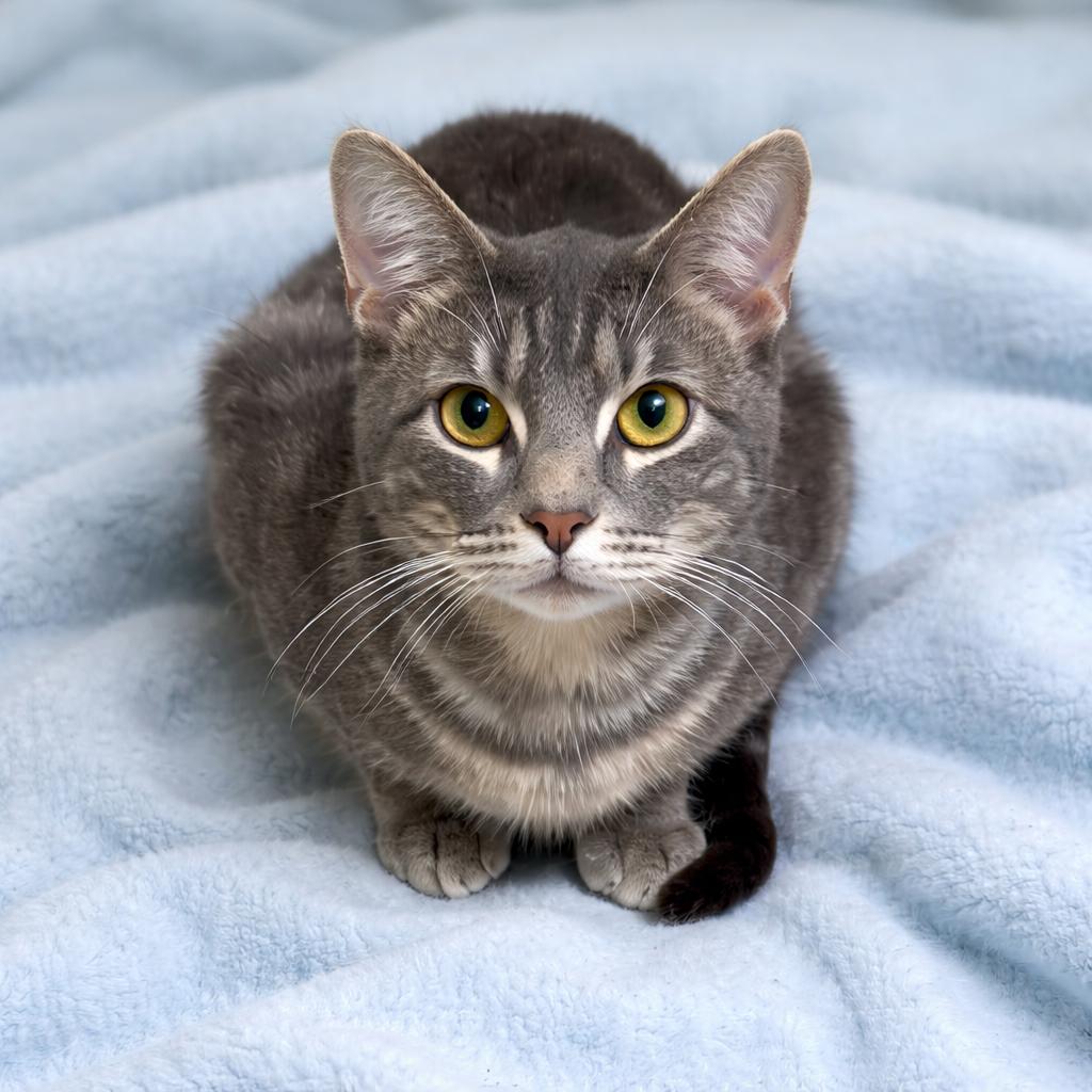 Winter, ADOPTABLE, Young Male Domestic Short Hair & Tabby.