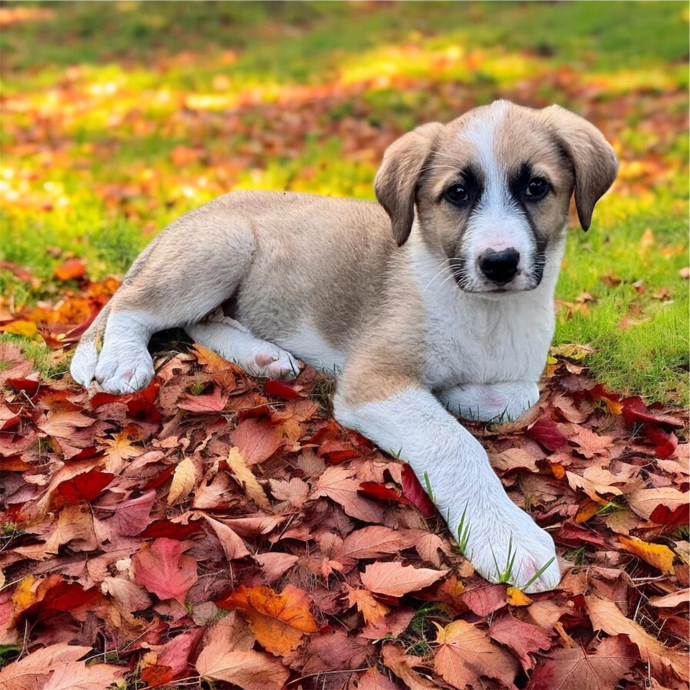 Sofia, Adoptable, Puppy Female Great Pyrenees & Australian Shepherd.