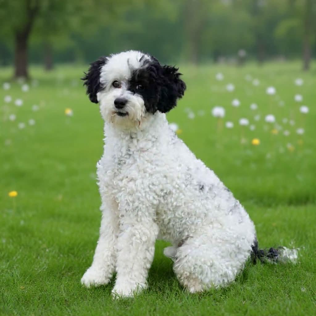 Oreo, ADOPTABLE, Young Male Miniature Poodle.