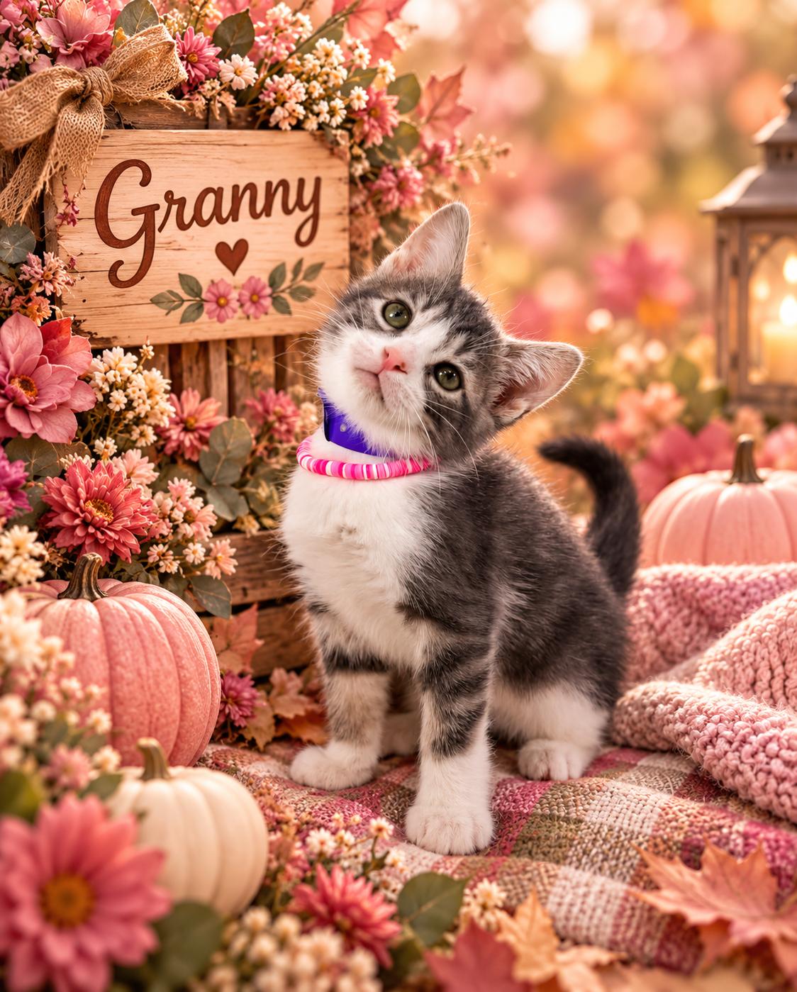 Granny, Adoptable, Kitten Female Domestic Short Hair.