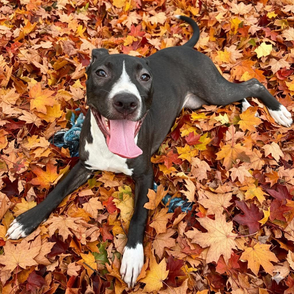 Pate, Adoptable, Young Female Pit Bull Terrier & Labrador Retriever.