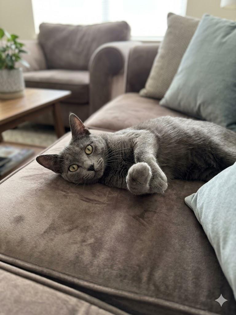 Blue Bell, Adoptable, Adult Female Russian Blue.