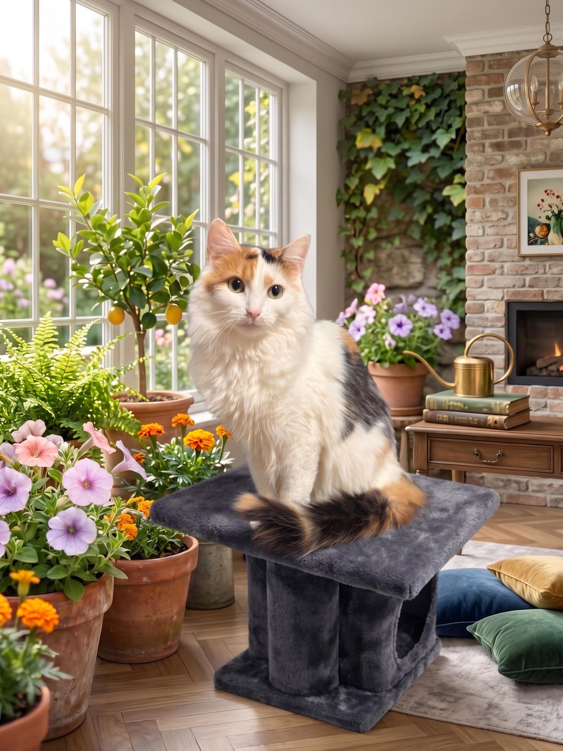Aubree, adopted, Adult Female Calico.