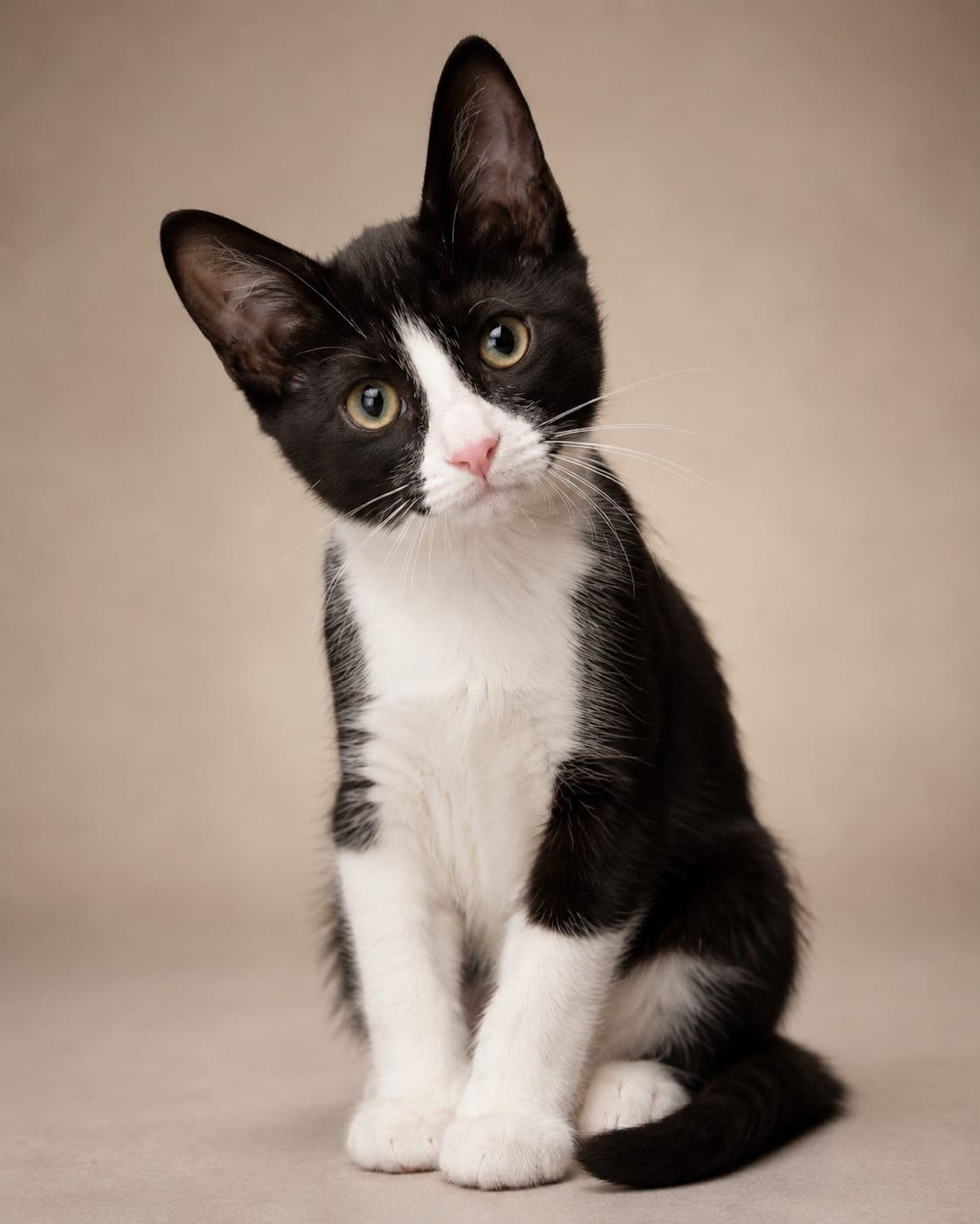 Monnie, adopted, Kitten Male American Shorthair.