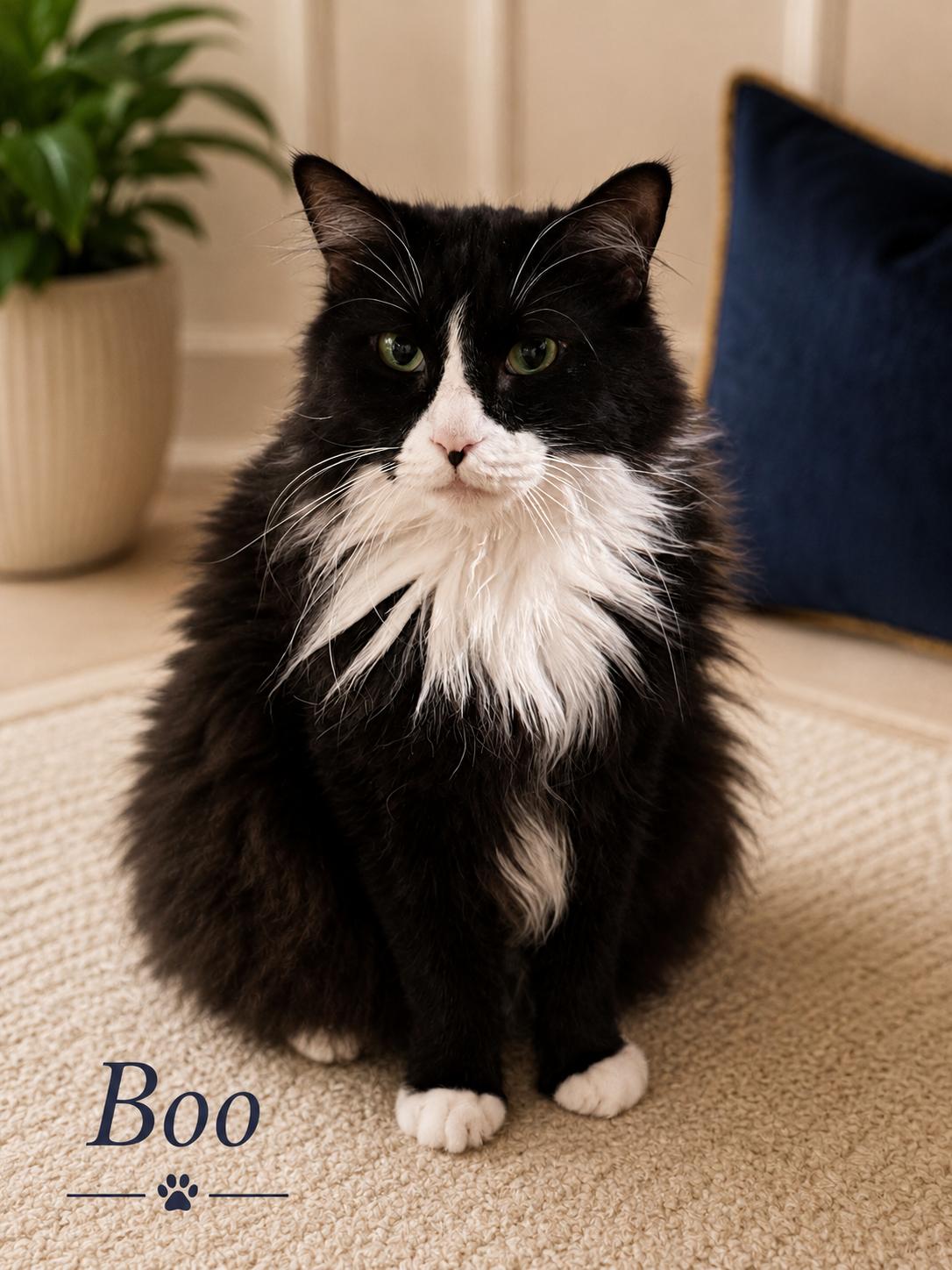 Enlarge Boo, a Adopted Domestic Long Hair in Mansfield, TX image 2/3
