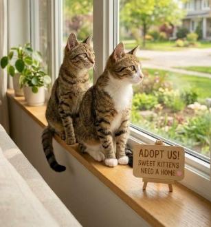 Enlarge Rosie and Rose, a Adopted American Shorthair in Union City, NJ image 2/6