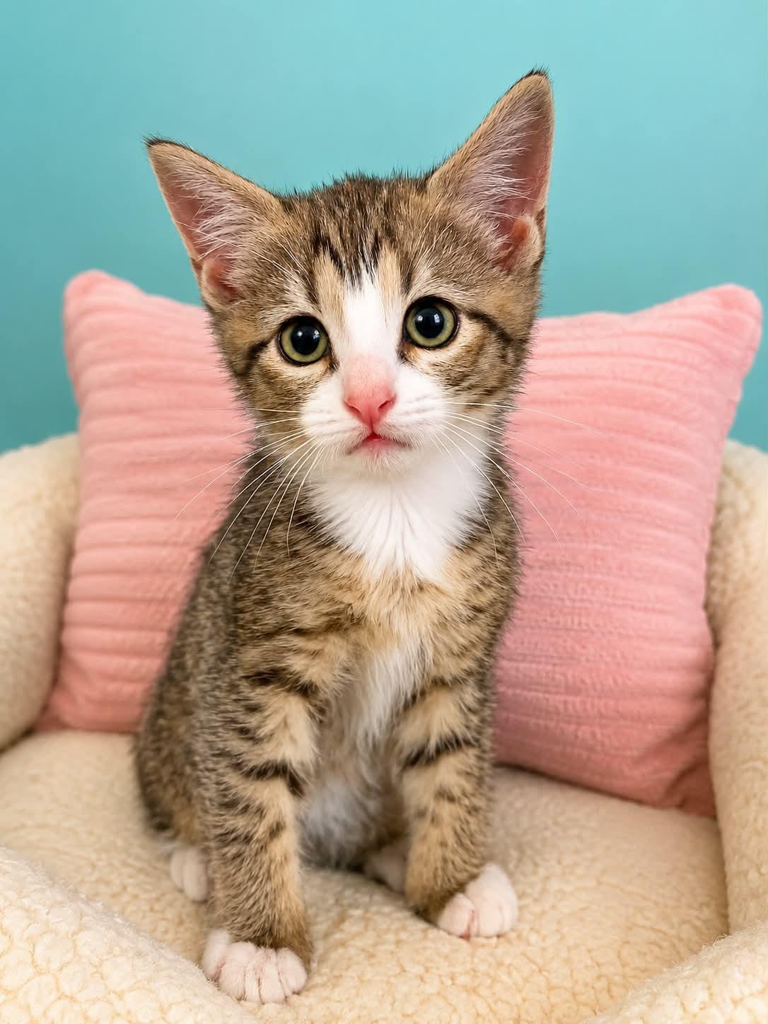 Ketchup (foster cat), Adopted, Kitten Female Domestic Short Hair.