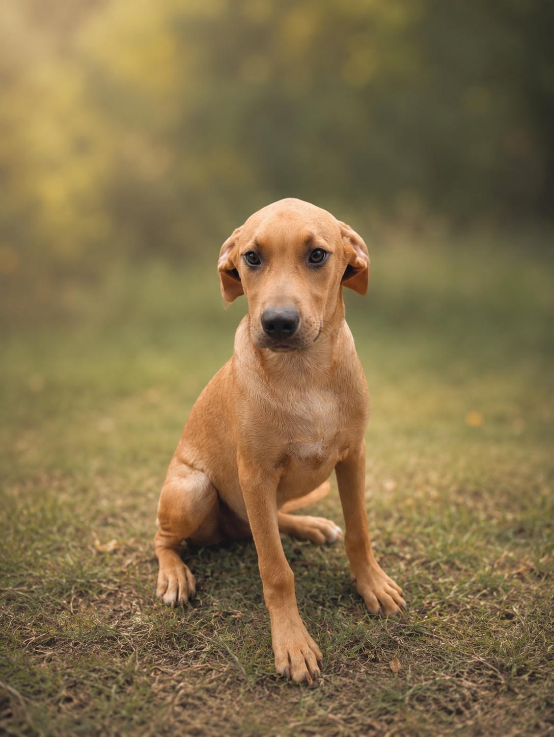 SPUNKY, ADOPTABLE, Young Male Mountain Cur & Beagle.