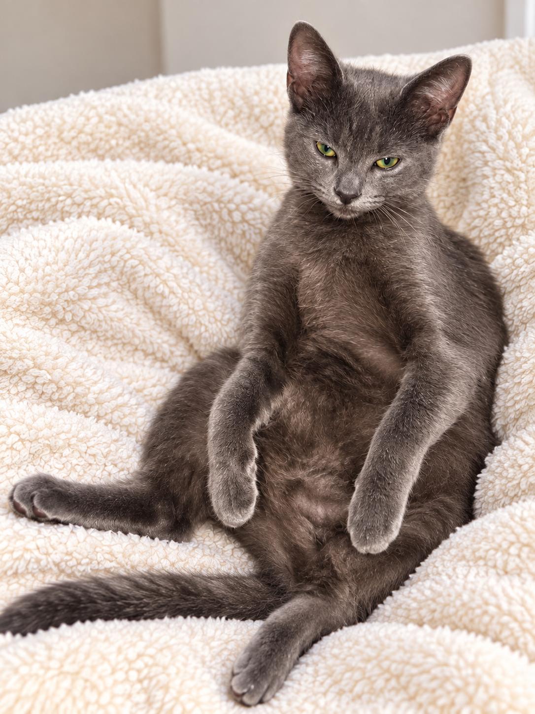 Enlarge Chat Napa @Petco, a Adoptable Russian Blue in Napa, CA image 3/3