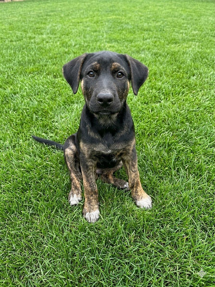 Lugo Alegre, Adopted, Puppy Male Labrador Retriever & Shepherd.