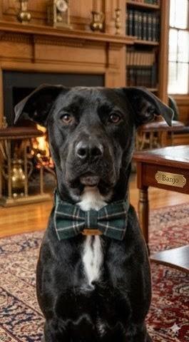 Banjo, ADOPTABLE, Young Male Black Labrador Retriever.