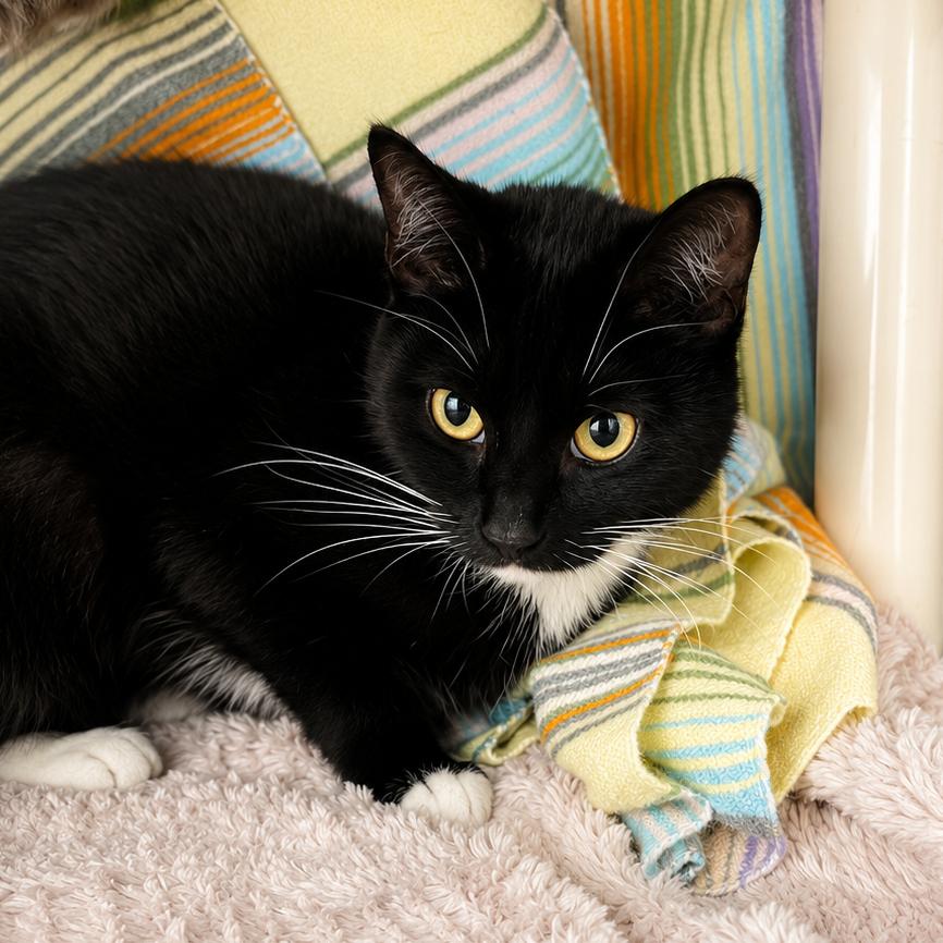 Enoki, Adoptable, Young Female Domestic Short Hair.