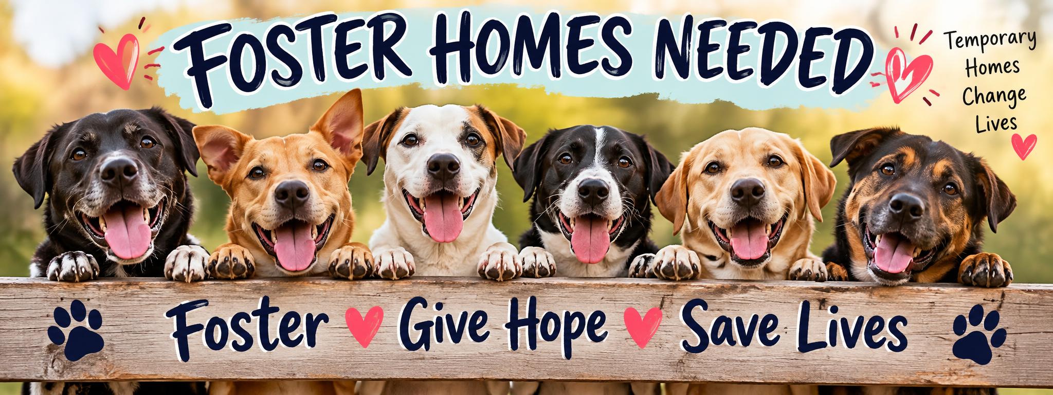FOSTER HOMES NEEDED, Adoptable, Young Female Mixed Breed.