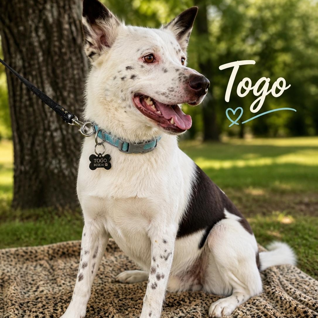 Togo, adoptable, Young Male Australian Cattle Dog / Blue Heeler.