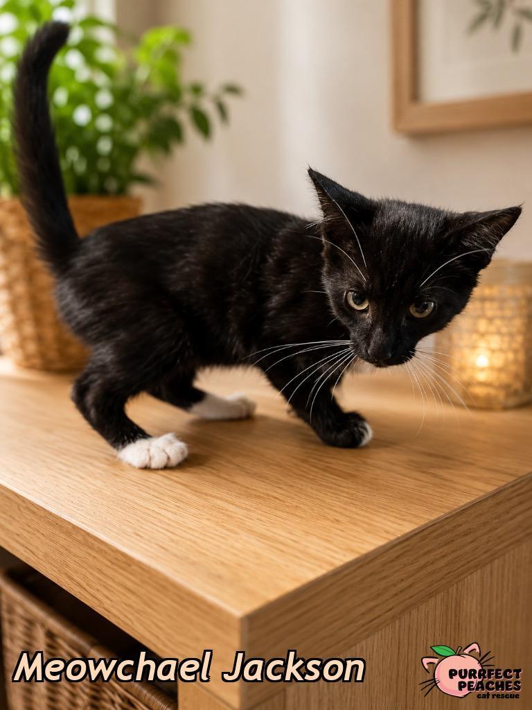 Meowchael Jackson, Adoptable, Kitten Male Domestic Short Hair.