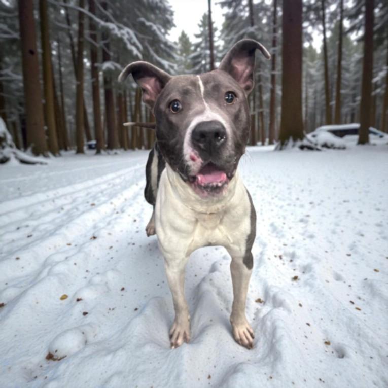 COSMO, Adoptable, Young Male Pit Bull Terrier.