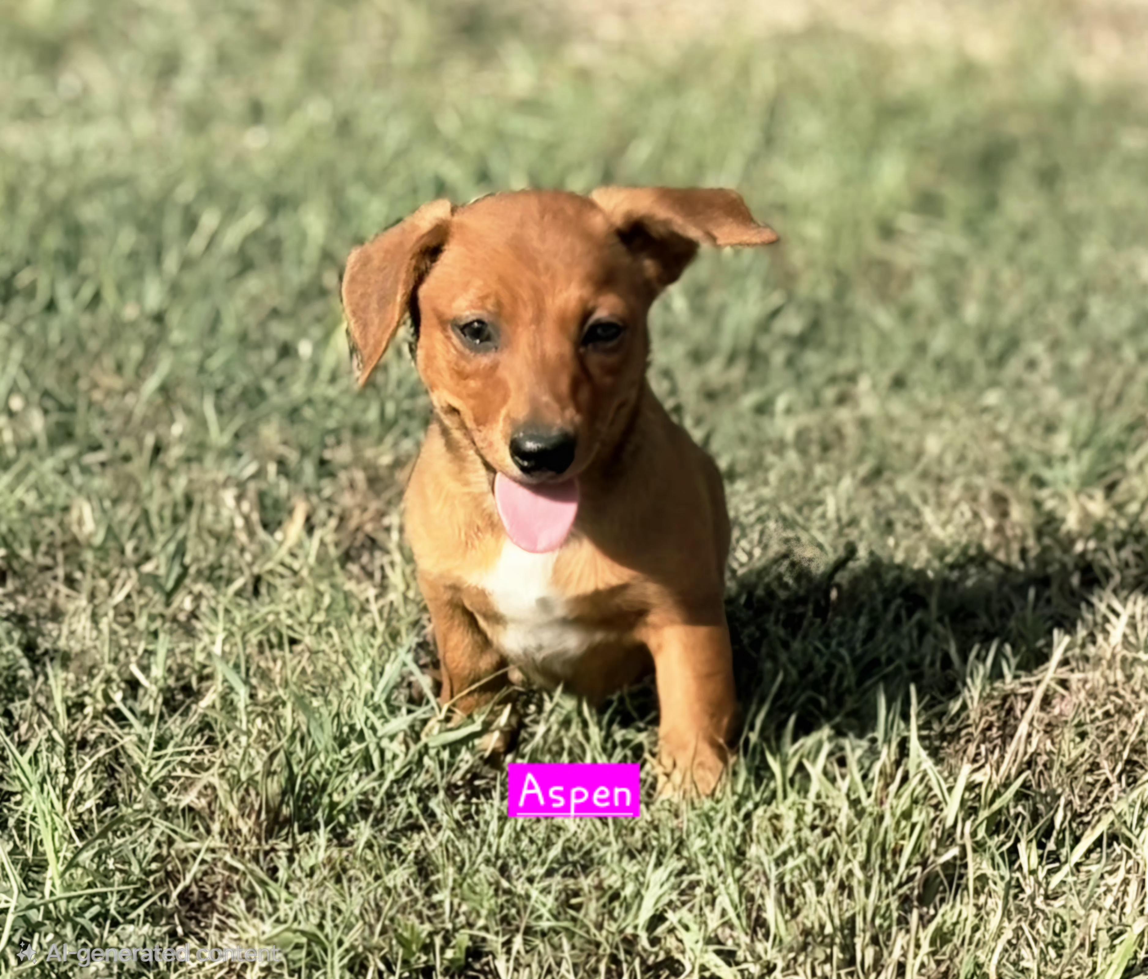 Aspen, Adoptable, Puppy Male Dachshund.