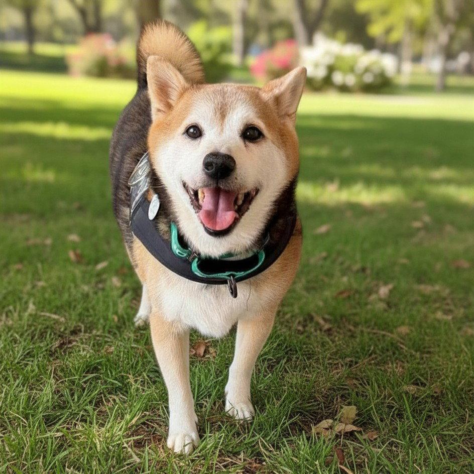 Kuma, Adopted, Senior Male Shiba Inu.
