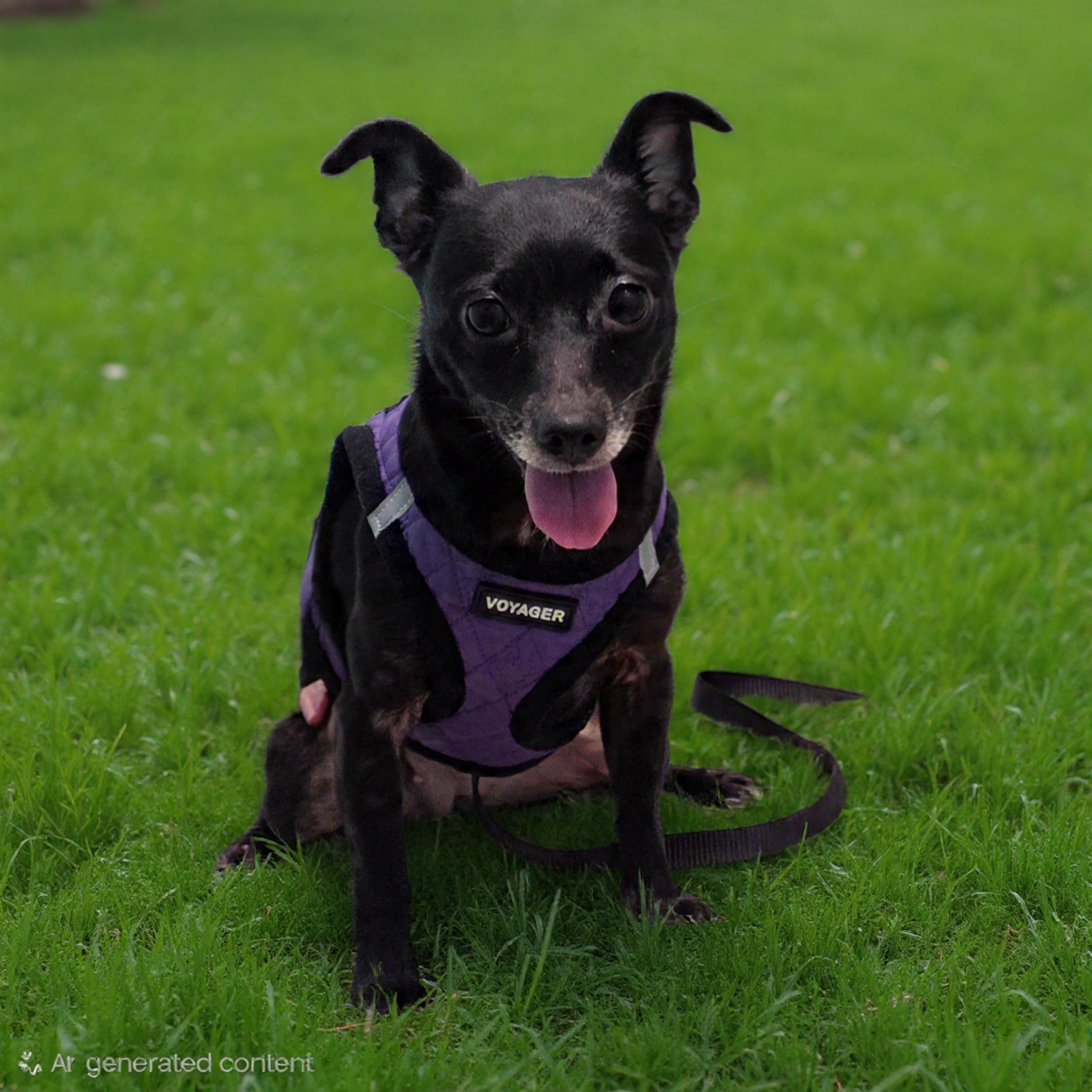 Moochi, Adoptable, Young Female German Pinscher.